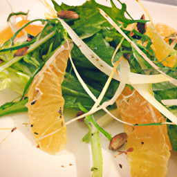 Side Dish: United States – Shaved Fennel, Arugula & Orange Salad with Caper–Lemon Vinaigrette recipe