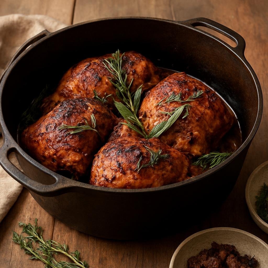 Entree: United States – Utah – Dutch Oven Chicken recipe