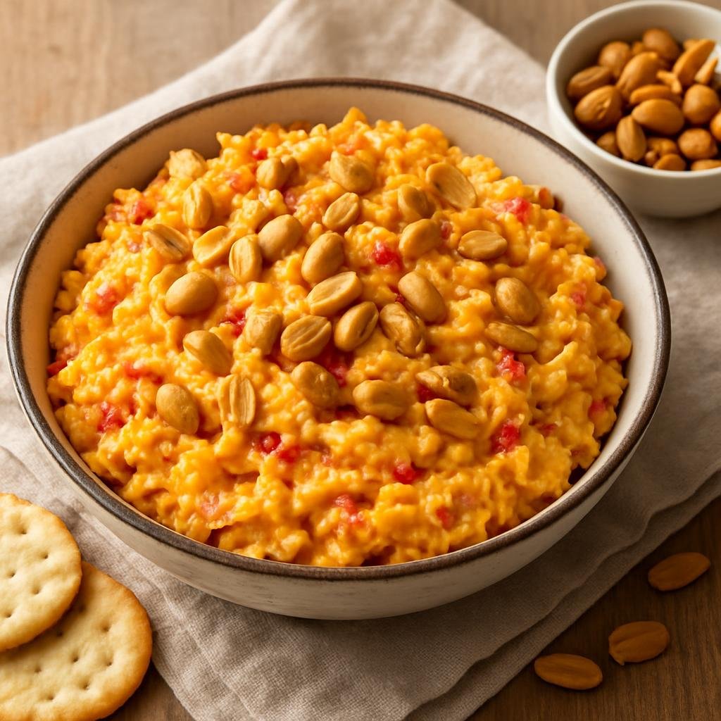 Appetizer: United States – Virginia; Southern United States – Pimento Cheese with Virginia Peanuts recipe