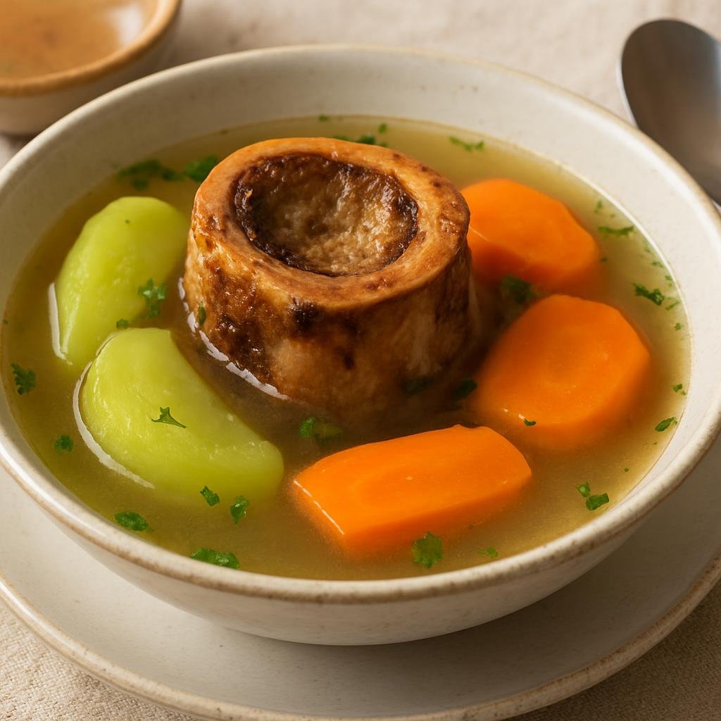 Entree: Mexico – Mexico State (Central Mexico) – Sopa de Médula (Bone Marrow Soup) recipe