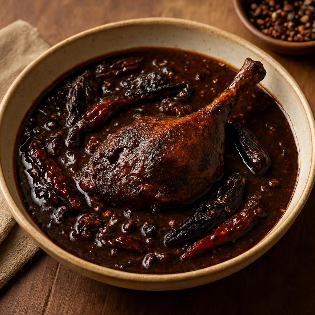 Entree: Mexico – Tabasco (Gulf Coast Mexico) – Pato en Chilmole recipe