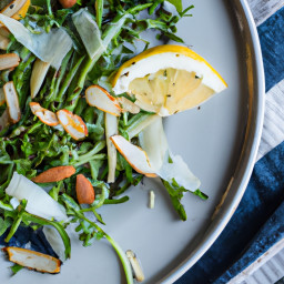 Salad: United States – Zesty Lemon-Arugula Salad with Shaved Fennel and Toasted Almonds recipe