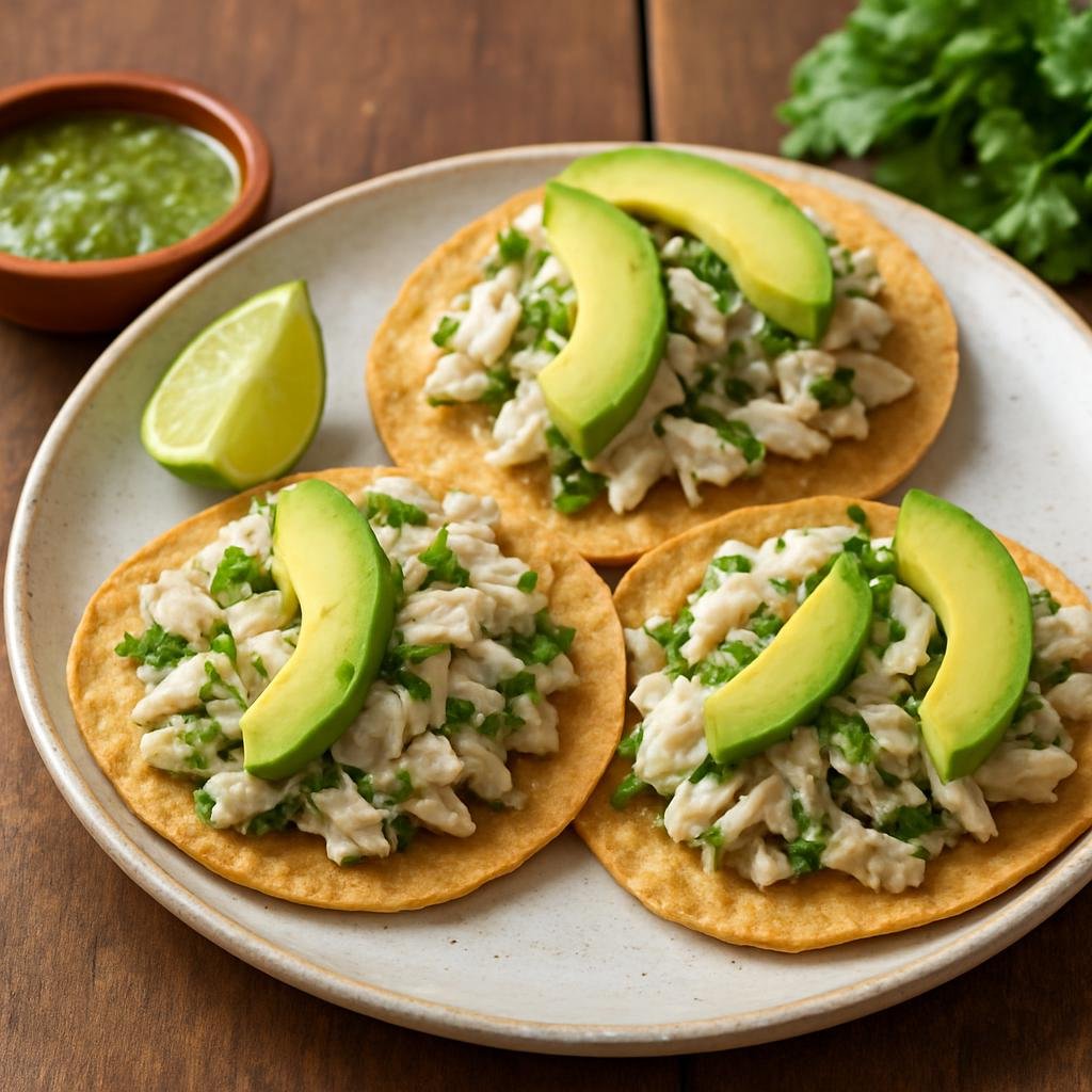 Appetizer: Mexico – Veracruz (Gulf Coast Mexico) – Tostadas de Jaiba (Crab Tostadas) recipe