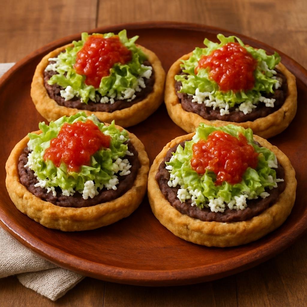 Appetizer: Mexico – Nayarit, Pacific Coast Mexico – Sopes de Frijol (Bean Sopes) recipe