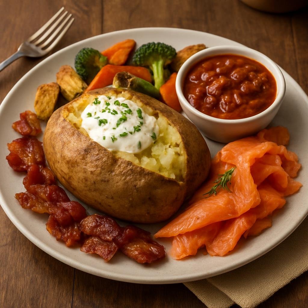 Entree: United States – Pacific Northwest (Idaho) – Idaho Baked Potato Bar recipe