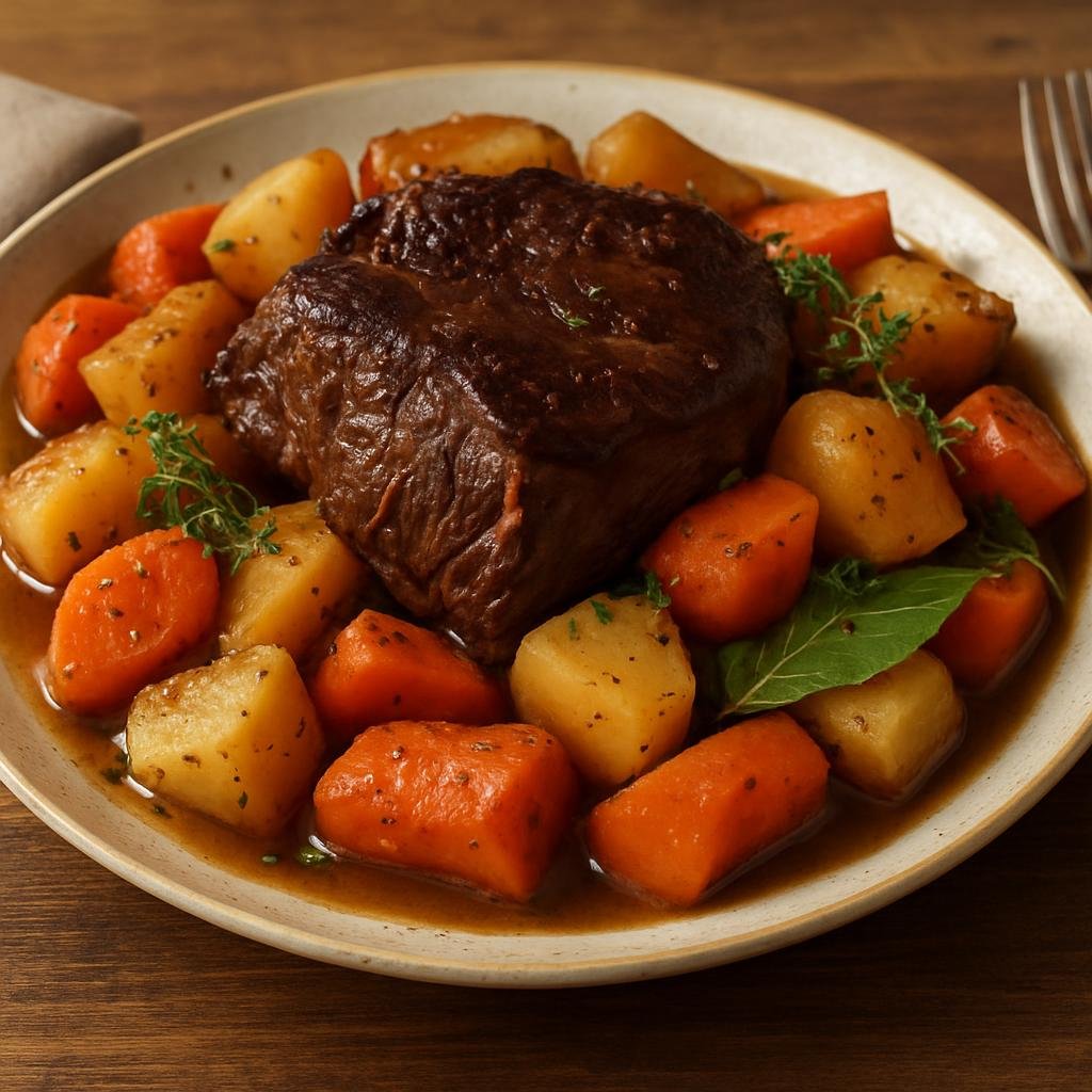 Entree: United States – New England (Massachusetts) – Yankee Pot Roast recipe