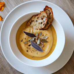 Soup: United States – Cider-Kissed Apple Parsnip Soup with Sage recipe