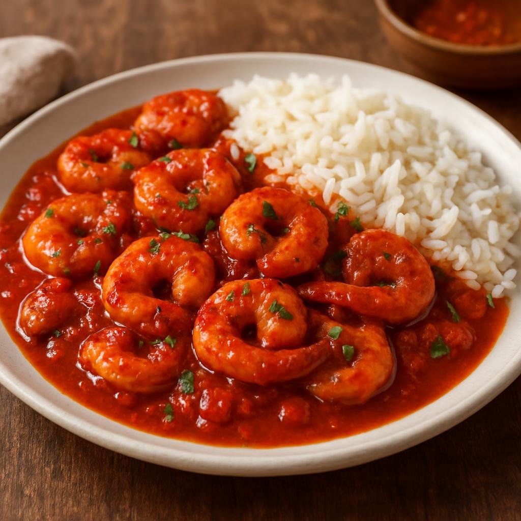 Entree: Mexico – Gulf Coast Mexico — Tamaulipas – Camarones a la Diabla recipe