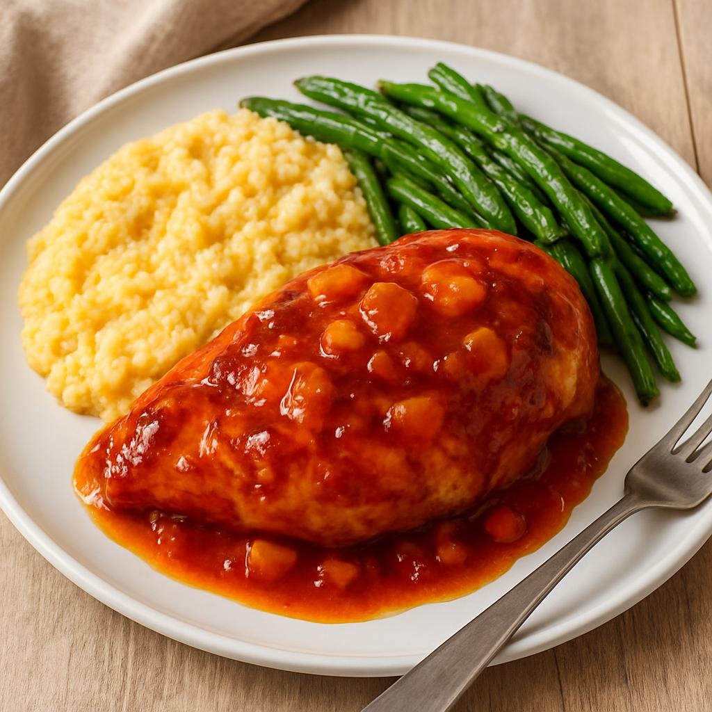 Entree: United States – Georgia (Southern United States) – Georgia Peach BBQ Chicken recipe