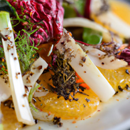 Salad: United States – Charred Fennel, Orange and Olive Salad with Citrus-Sherry Vinaigrette recipe