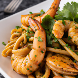 Entrée: United States – Cajun Tiger Prawn Pasta recipe