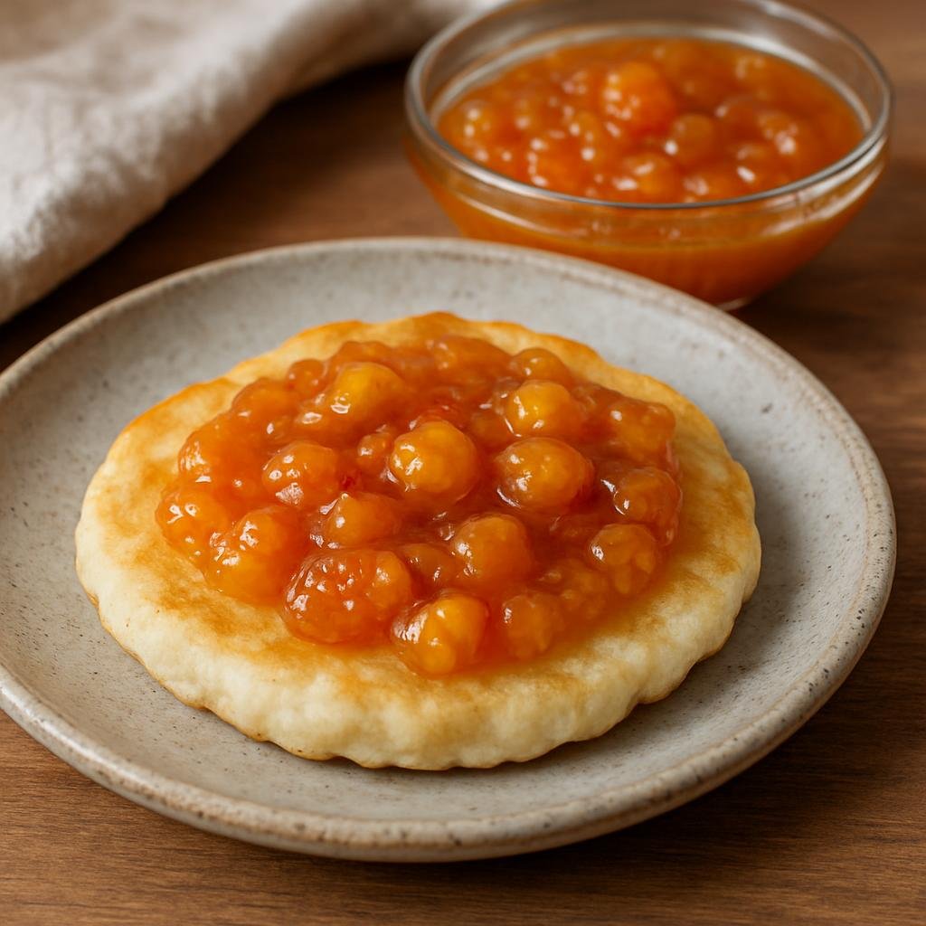 Appetizer: Canada – Northern Canada (Nunavut) – Aqpiq Jam on Bannock recipe