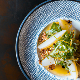 Crunchy Daikon and Pear Salad with Miso-Citrus Dressing recipe