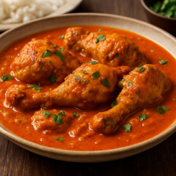 Entree: Hungary – Chicken Paprikash (Paprika chicken) recipe