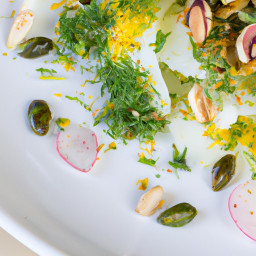Salad: United States – Fennel-Citrus Ribbon Salad with Pistachio-Lemon Vinaigrette recipe