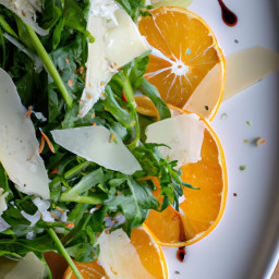 Side Dish: United States – Citrus Arugula and Fennel Salad with Shaved Parmesan recipe