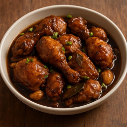 Entree: Philippines – Chicken Adobo (Chicken braised in vinegar, soy sauce, and garlic) recipe