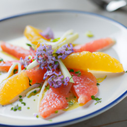 Salad: United States – Tidewater Citrus-Fennel Cress Salad recipe