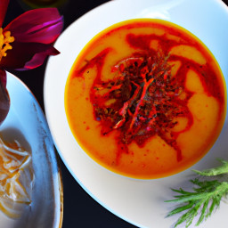 Soup: Spain – Caldo de Hinojo y Tomate al Azafrán (Saffron-Kissed Fennel Tomato Broth) recipe