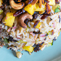 Side Dish: Thailand – ข้าวคั่วมะคาเดเมียมะพร้าวมะนาว ▶ Khao Kua Macadamia Maprao Manaw (Toasted Macadamia Coconut-Lime Rice) recipe