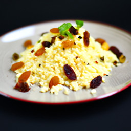 Herbed Couscous with Toasted Almonds and Golden Raisins recipe
