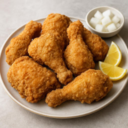 Appetizer: South Korea – 후라이드치킨 ➤ huraideu-chikin (plain (un-sauced) Korean-style fried chicken) recipe