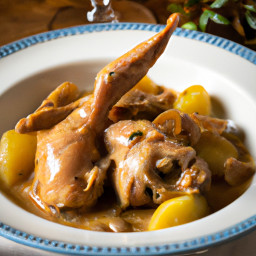 Entrée: France – Blanquette De Lapin (Rabbit Fricassee) recipe