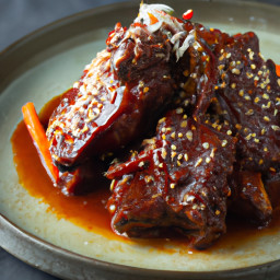 Entrée: South Korea – 갈비찜 ▶ Galbijjim (Braised Short Ribs) recipe