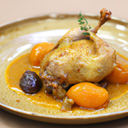 Entrée: Morocco – طاجين السمان مع فطر بورسيني ومشمش ▶ Tajine Saman Ma'a Fitr Bursini Wa Mishmish (Moroccan Quail Tagine with Porcini and Apricot) recipe