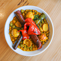 Entrée: Spain – Paella De Salchicha De Cordero (Lamb Sausage Paella) recipe