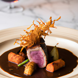 Entrée: France – Magret de Canard avec Sauce au Vin Rouge (Crispy Duck Breast with Red Wine Sauce) recipe