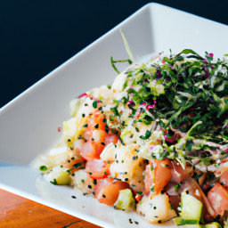 Appetizer: United States – pōke (Hawaiian seasoned raw fish salad) recipe