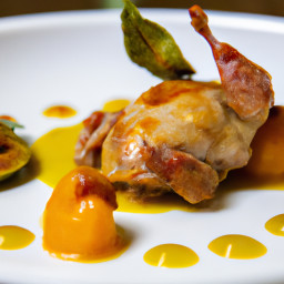 Entrée: France – Caille Avec Sauce Aux Abricots Et Au Madère (Quail with Apricot and Madeira Sauce) recipe