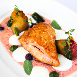 Entrée: United States – Chicken in Creamy Berry Sauce recipe
