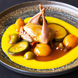 Entrée: Iran – بلدرچین با زردآلو و زعفران ▶ Beldarchin Ba Zardalu Va Zafran (Quail with Apricots and Saffron) recipe