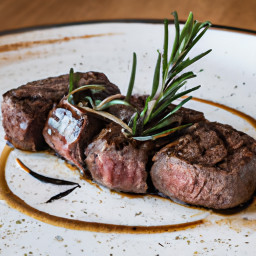 Entrée: United States – Grilled Venison Steak with Juniper and Rosemary recipe