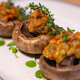 Appetizer: United States – Stuffed Portobello Mushrooms recipe