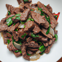 Entrée: China – 葱爆牛肉 ▶ Cong Bao Niu Rou (Beef and Scallion Stir-Fry) recipe