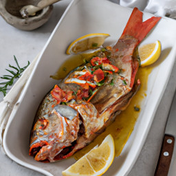 Entrée: Mexico – Huachinango Al Horno (Baked Red Snapper) recipe