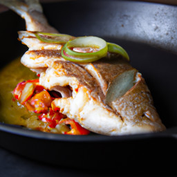 Entrée: Mexico – Huachinango Con Mantequilla Y Ajo (Pan-Seared Red Snapper with Garlic Butter) recipe