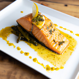 Entrée: United States – Honey Glazed Salmon recipe