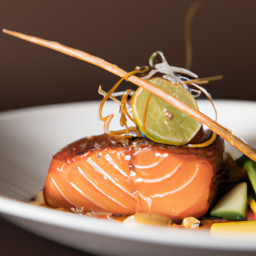 Entrée: Japan – 照り焼きサーモン ▶ Teriyaki Sāmon (Teriyaki Salmon) recipe