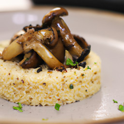 Side Dish: United States – Portobello Mushroom and Herb Couscous recipe