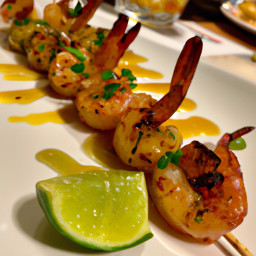 Appetizer: Spain – Pinchos De Gamba Con Limón Y Ajo (Lemon Garlic Shrimp Skewers) recipe