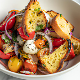 Salad: France – Panzanella De Pain Français (French Bread Panzanella) recipe