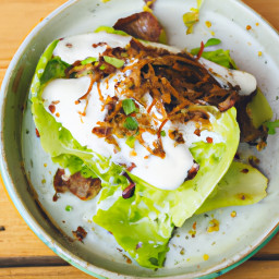Salad: Italy – Insalata Romana Con Aglio E Parmigiano (Romaine Lettuce with Garlic and Parmesan) recipe