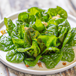 Salad: France – Salade De Laitue Beurre Et Épinards (Butter Lettuce and Spinach Salad) recipe