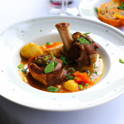 Entrée: Italy – Osso Buco Di Agnello (Italian Braised Lamb Shanks) recipe