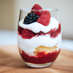 Dessert: United States – Mixed Berry Trifle with Greek Yogurt recipe