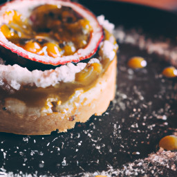 Dessert: United States – Banoffee Pie with Passion Fruit Drizzle and Coconut recipe